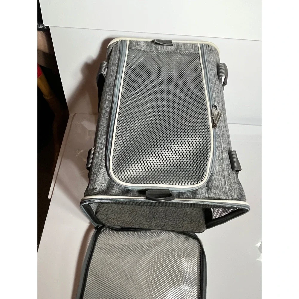 Petisfam Pet Carrier Dog Cat Soft Sided Mesh Breathable Travel no strap